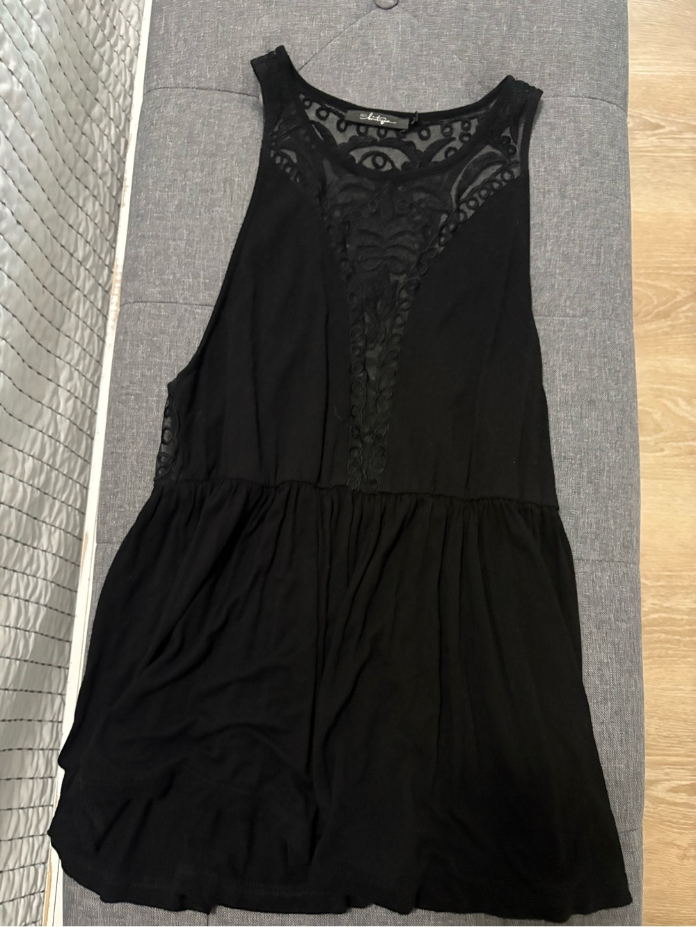BKE Black Lace sleeveless top